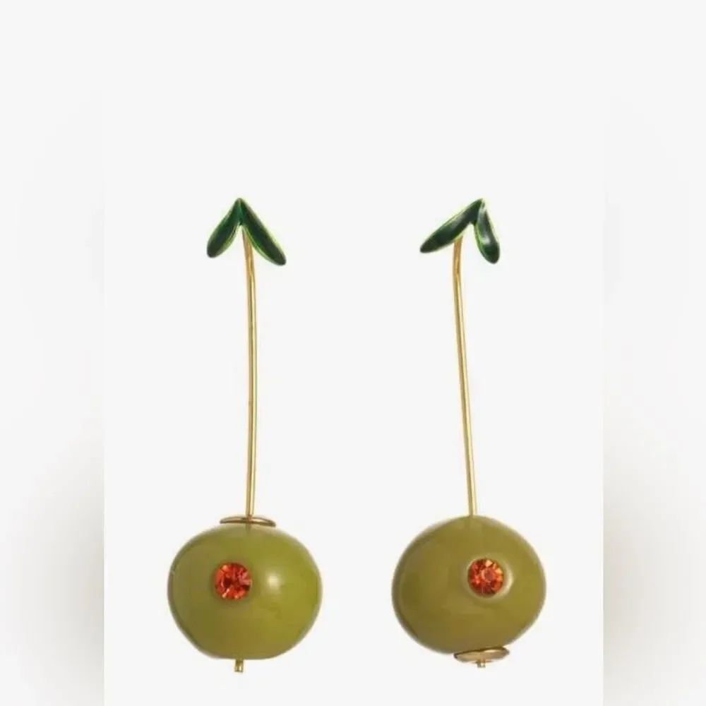 Olive GreenโDrop Earringsโ#1705